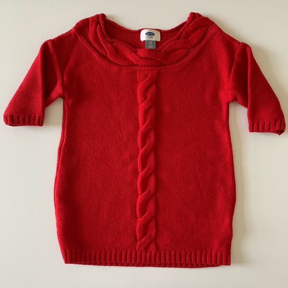 girls navy sweater dress